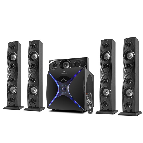 Zebronics 5.1 Bluetooth Tower Multimedia Speaker Dhoom-BT RUCF